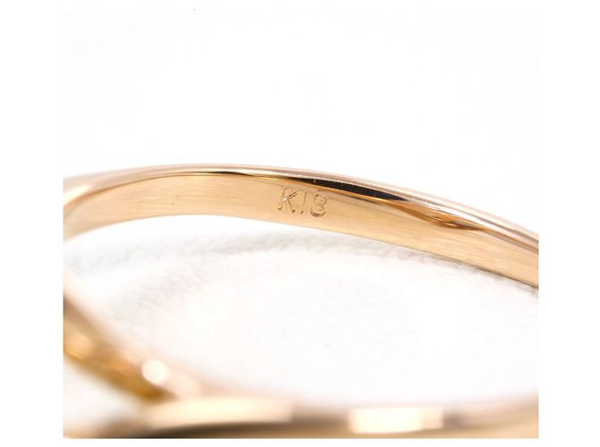 Autre Marque Anello fede in oro rosa 18K con diamante D'oro - vista 4