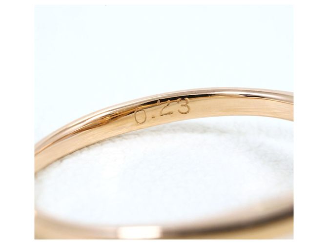 Autre Marque Anello fede in oro rosa 18K con diamante D'oro - vista 5