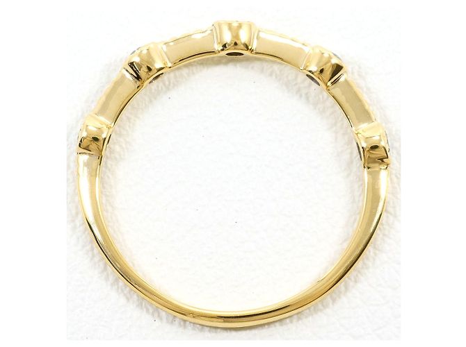 Autre Marque Anello fede in oro giallo 18K con diamante D'oro - vista 2