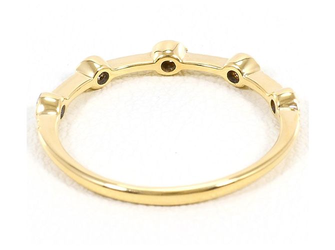Autre Marque Anello fede in oro giallo 18K con diamante D'oro - vista 3