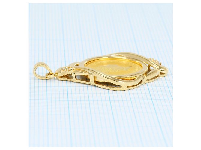 Autre Marque Pendente elegante in oro giallo 18K e 24K e diamanti D'oro - vista 6