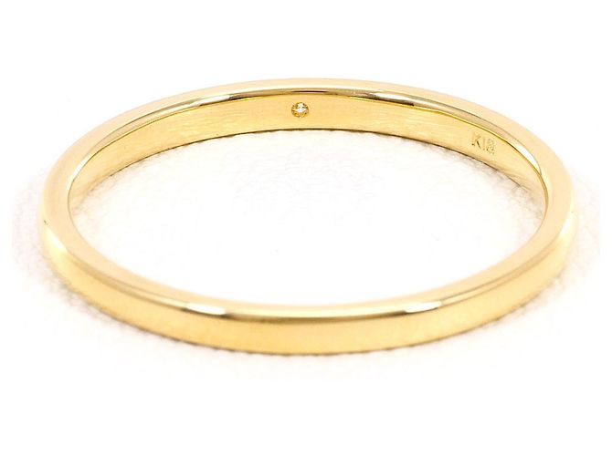 Autre Marque 18K Yellow Gold Band Ring with Diamond Golden - view 3