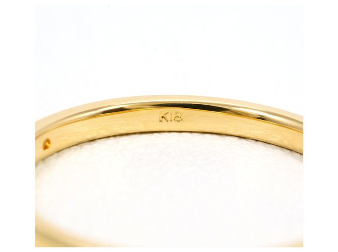 Autre Marque 18K Yellow Gold Band Ring with Diamond Golden - view 4