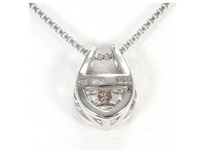 Autre Marque Collana in oro bianco 18K con diamante D'oro - vista 3