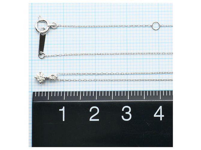Autre Marque Halskette aus 18K Weißgold mit Diamant Golden - Ansicht 4