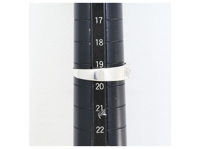 Autre Marque Anello fede in oro bianco 18K e diamanti D'oro - vista 4