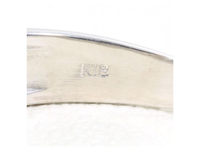 Autre Marque Anello fede in oro bianco 18K e diamanti D'oro - vista 8