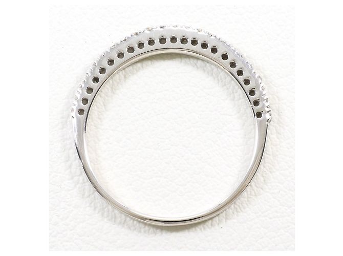 Autre Marque Ehering aus 18K Weißgold mit Diamanten Golden - Ansicht 2