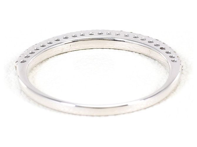 Autre Marque Ehering aus 18K Weißgold mit Diamanten Golden - Ansicht 3