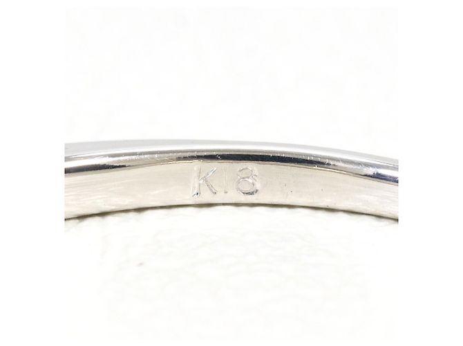 Autre Marque Ehering aus 18K Weißgold mit Diamanten Golden - Ansicht 4