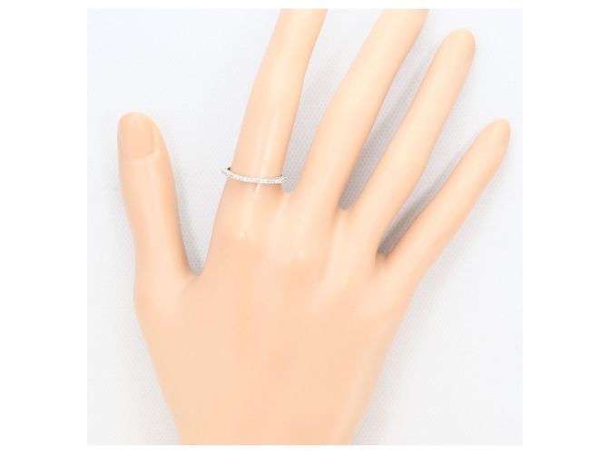 Autre Marque Ehering aus 18K Weißgold mit Diamanten Golden - Ansicht 6