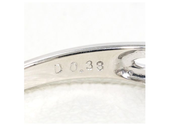 Autre Marque Anello fede in oro bianco 18K con diamante D'oro - vista 5