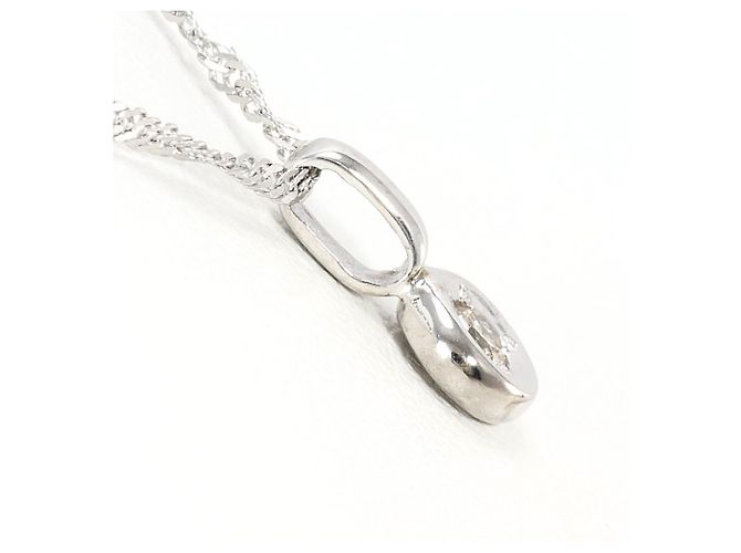 Autre Marque Collar de oro blanco 14K con diamante Dorado - vista 2