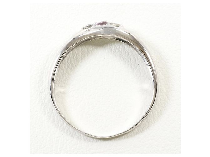 Autre Marque Ehering aus 14K Weißgold mit Diamant Golden - Ansicht 2