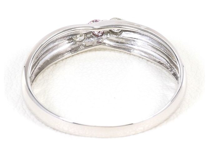 Autre Marque Ehering aus 14K Weißgold mit Diamant Golden - Ansicht 3