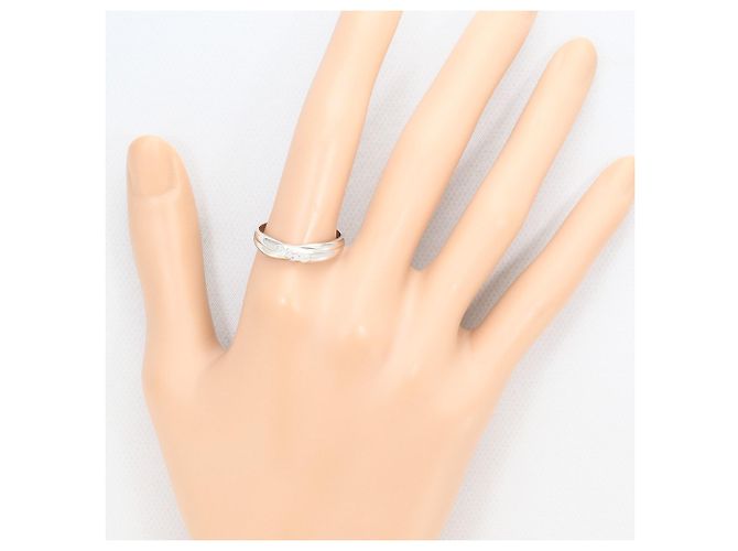 Autre Marque Ehering aus 14K Weißgold mit Diamant Golden - Ansicht 6