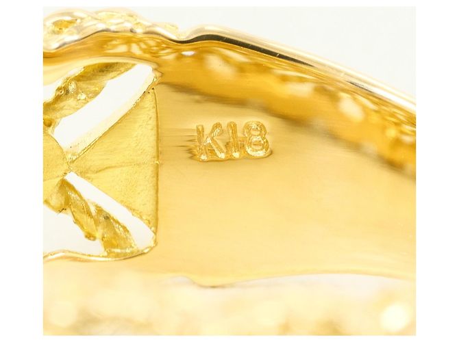Autre Marque Anello fede in oro giallo 18K con diamante D'oro - vista 5