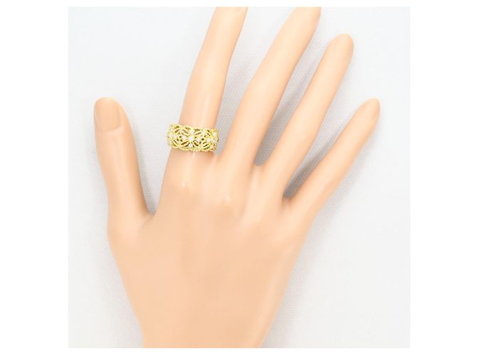 Autre Marque Anello fede in oro giallo 18K con diamante D'oro - vista 7