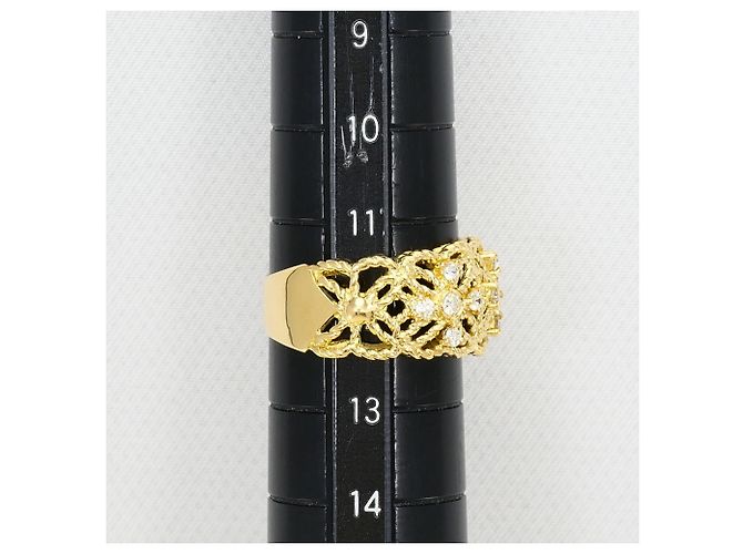 Autre Marque Anello fede in oro giallo 18K con diamante D'oro - vista 8