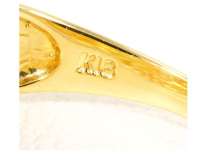 Autre Marque Ehering aus 18K Gelbgold mit Diamanten Golden - Ansicht 5