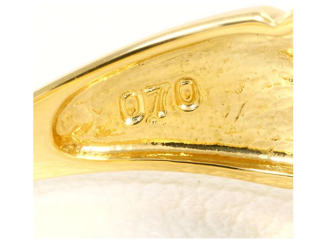 Autre Marque Ehering aus 18K Gelbgold mit Diamanten Golden - Ansicht 6