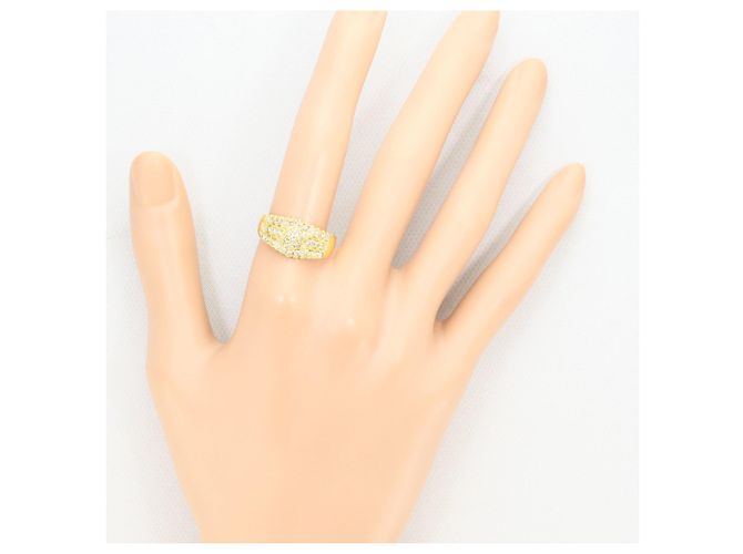Autre Marque Ehering aus 18K Gelbgold mit Diamanten Golden - Ansicht 7