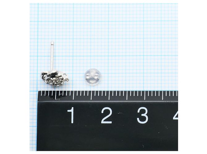 Autre Marque Diamant-Stecker aus PT850 Platin - Ansicht 3