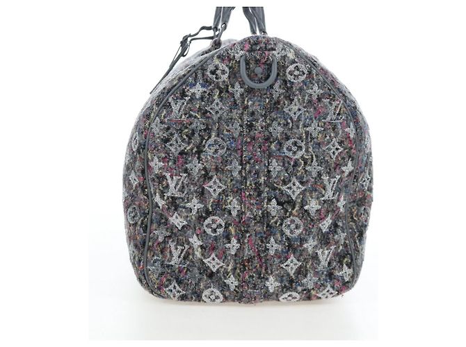 Louis Vuitton Keepall Bandouliere Monogram Tapestry Canvas 50 Marrone - vista 3
