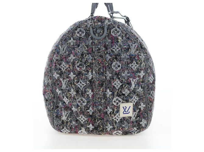 Louis Vuitton Keepall Bandouliere Monogram Tapestry Canvas 50 Marrone - vista 4