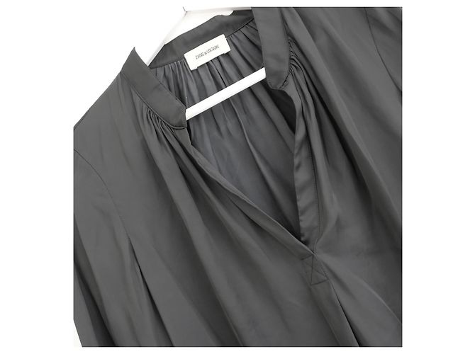 Zadig & Voltaire Blouse Tink en Satin Noir - vue 5