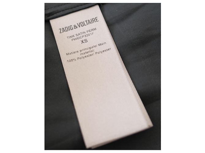 Zadig & Voltaire Blouse Tink en Satin Noir - vue 8