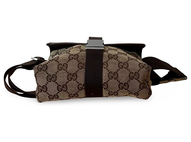Marsupio Gucci Nero Tela GG Argento - vista 4