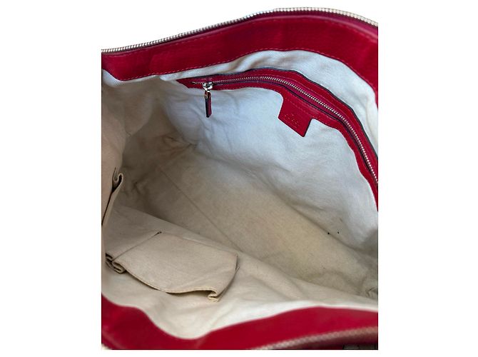 Borsa a tracolla Gucci in pelle rossa Rosso - vista 6
