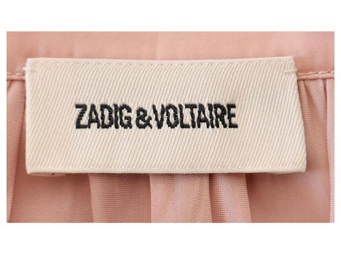 Zadig & Voltaire Blusa de satén Tink - Rosa - vista 5