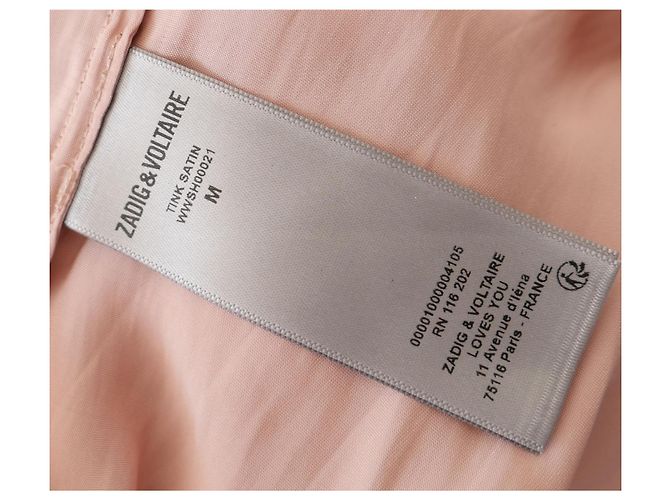Zadig & Voltaire Blusa de satén Tink - Rosa - vista 6