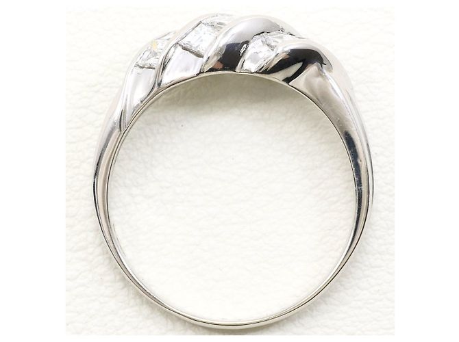 Autre Marque Anello fede in platino PT900 con diamante - vista 3