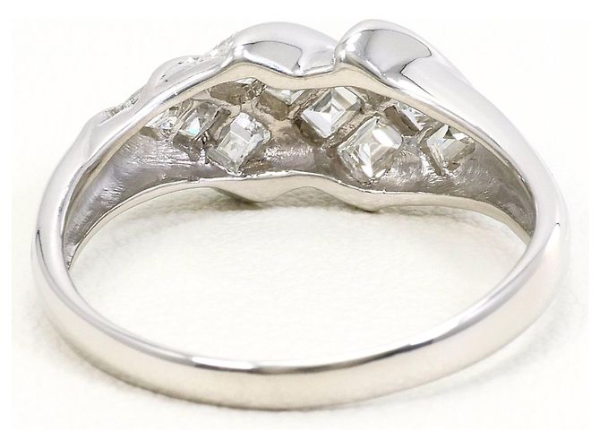 Autre Marque Anello fede in platino PT900 con diamante - vista 4