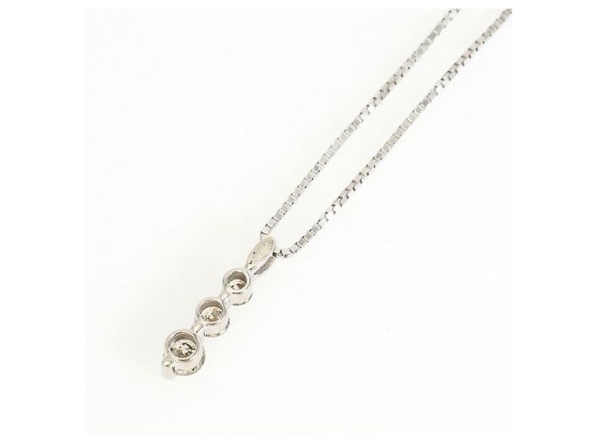 Autre Marque Collar de oro blanco de 18K y diamantes Dorado - vista 3