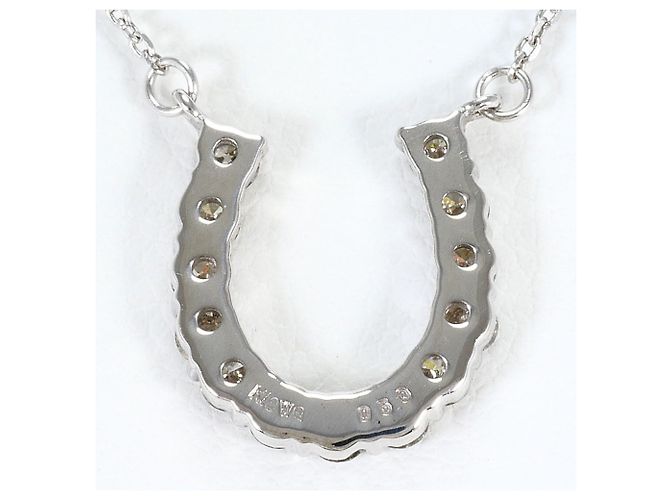 Autre Marque Halskette aus 18K Weißgold mit Diamant Golden - Ansicht 3