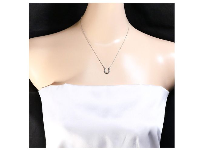 Autre Marque Halskette aus 18K Weißgold mit Diamant Golden - Ansicht 5