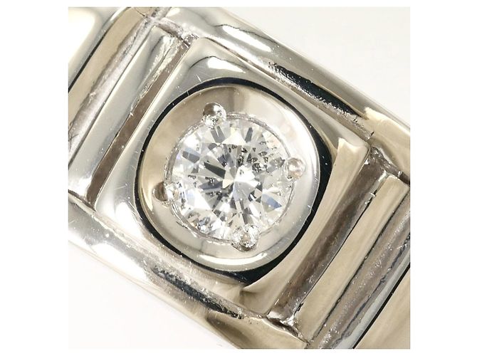 Autre Marque Anello fede in platino con diamante - vista 2