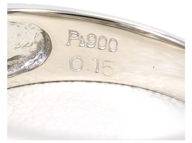 Autre Marque Anello fede in platino con diamante - vista 5