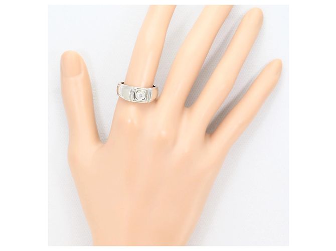 Autre Marque Anello fede in platino con diamante - vista 6