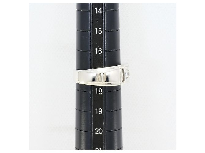Autre Marque Anello fede in platino con diamante - vista 7