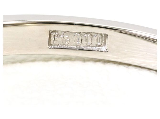 Autre Marque Bague alliance en platine et diamants - vue 5