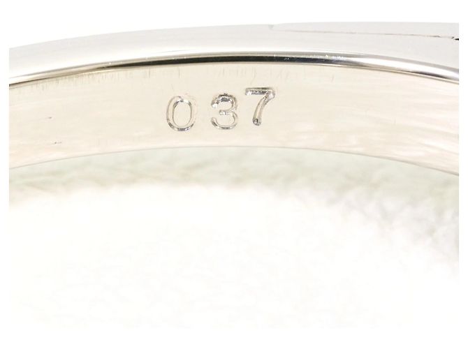 Autre Marque Bague alliance en platine et diamants - vue 6