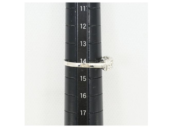 Autre Marque Bague alliance en platine et diamants - vue 8