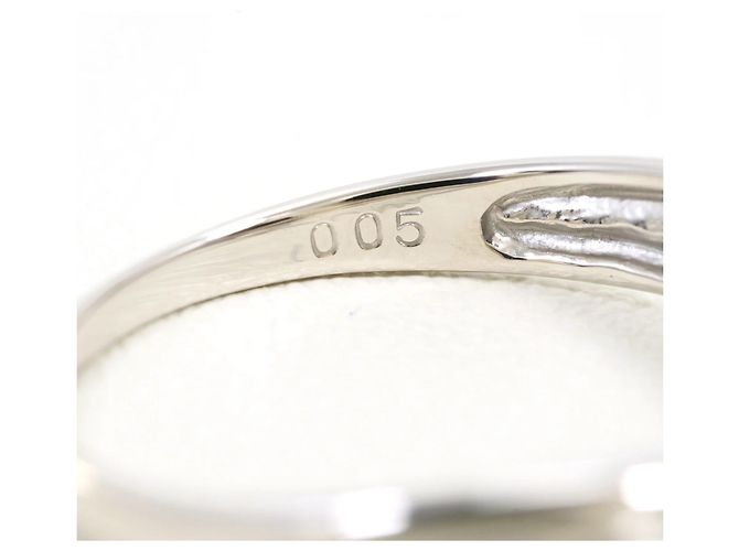 Autre Marque Anello fede in platino PT900 con diamante - vista 5