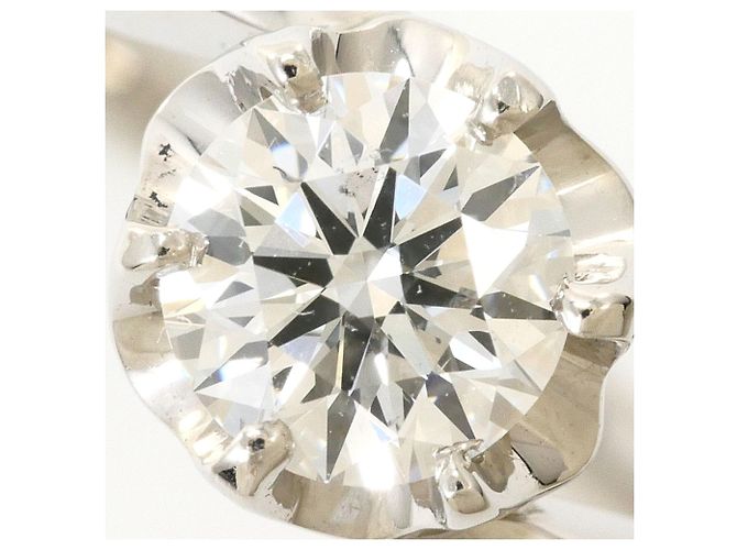 Autre Marque Anello fede in platino con diamante e zaffiro - vista 2