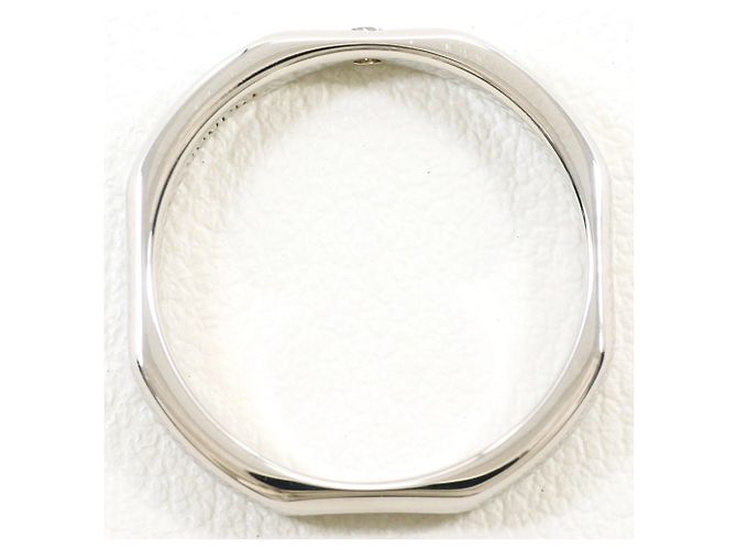Autre Marque Anello fede in platino PT1000 con diamante - vista 2